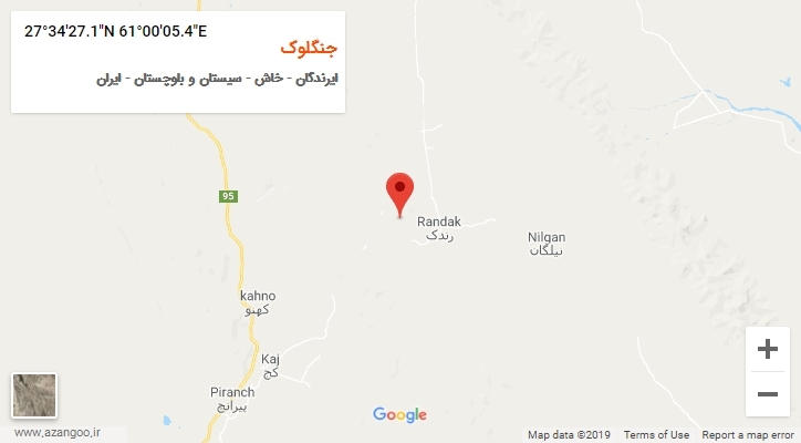 روستای جنگلوک بر روی نقشه