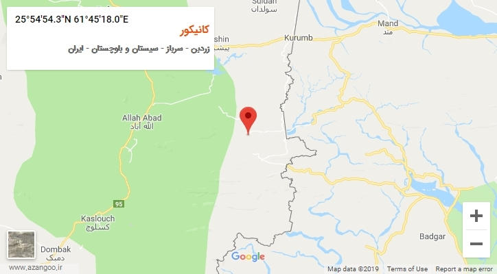 روستای کانیکور بر روی نقشه