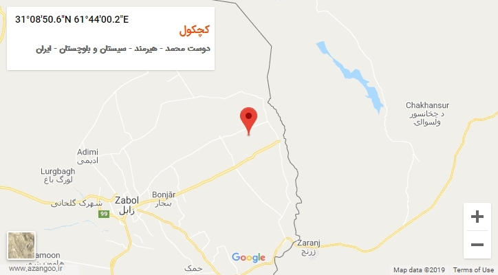 روستای کچکول بر روی نقشه