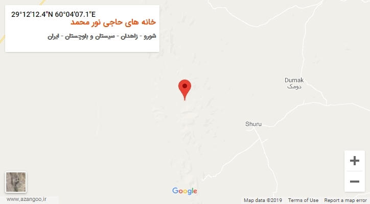 روستای خانه های حاجی نور محمد بر روی نقشه
