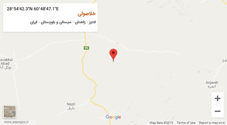روستای خلاصولی بر روی نقشه