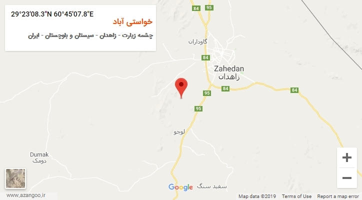 روستای خواستی آباد بر روی نقشه