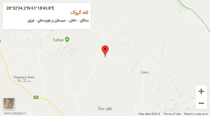 روستای کله گروک بر روی نقشه
