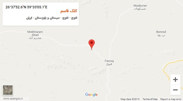 روستای کلک قاسم بر روی نقشه