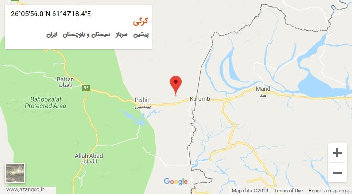 روستای کرگی بر روی نقشه