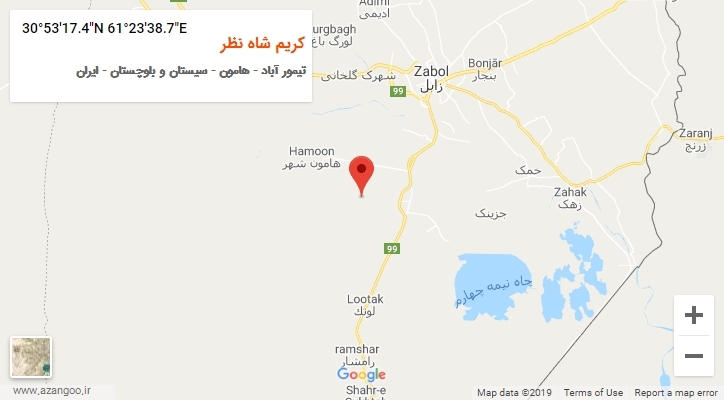 روستای کریم شاه نظر بر روی نقشه