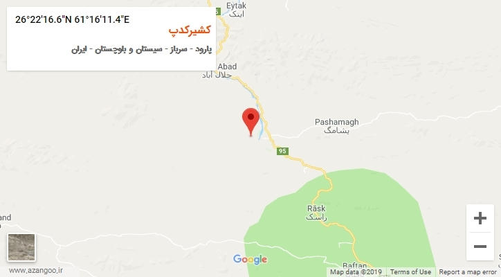 روستای کشیرکدپ بر روی نقشه