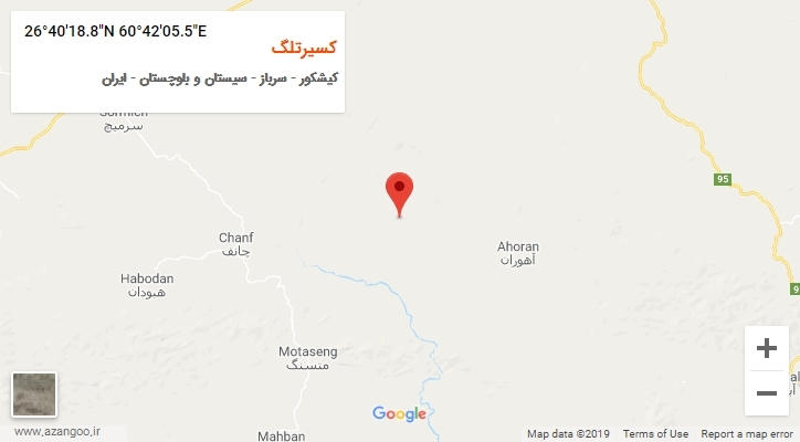 روستای کسیرتلگ بر روی نقشه