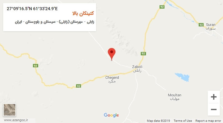 روستای کتینکان بالا بر روی نقشه