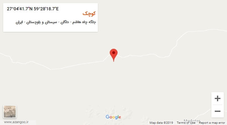 روستای کوچک بر روی نقشه
