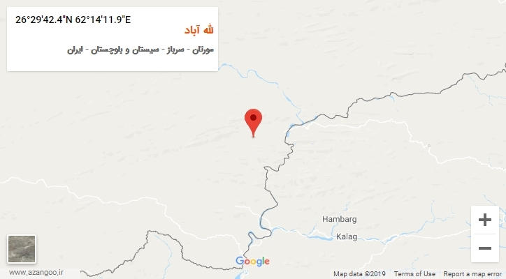 روستای لله آباد بر روی نقشه