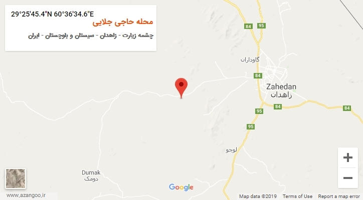 روستای محله حاجی جلایی بر روی نقشه