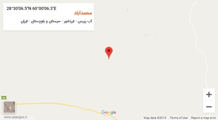 روستای محمدآباد بر روی نقشه
