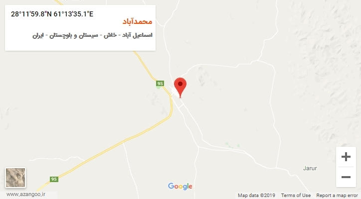 روستای محمدآباد بر روی نقشه