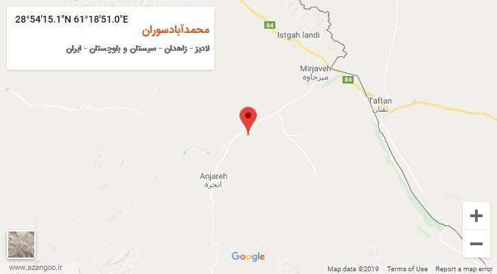 روستای محمدآبادسوران بر روی نقشه