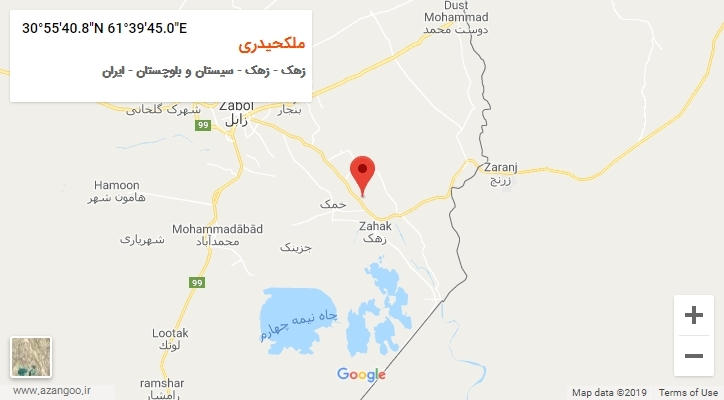 روستای ملکحیدری بر روی نقشه