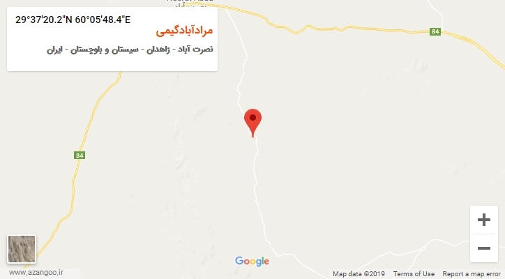 روستای مرادآبادگیمی بر روی نقشه