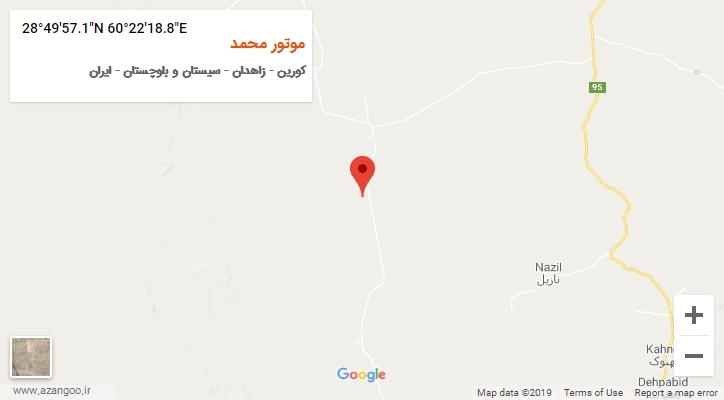 روستای موتور محمد بر روی نقشه