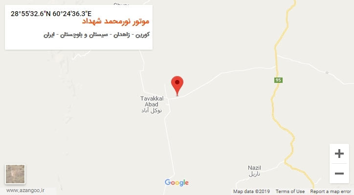 روستای موتور نورمحمد شهداد بر روی نقشه