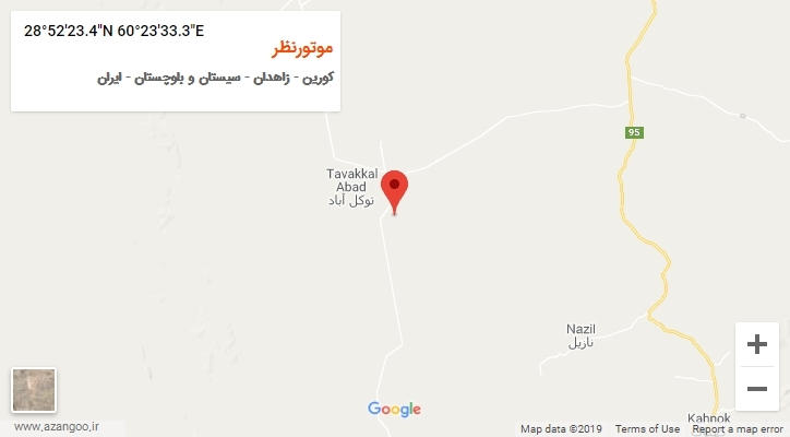 روستای موتورنظر بر روی نقشه