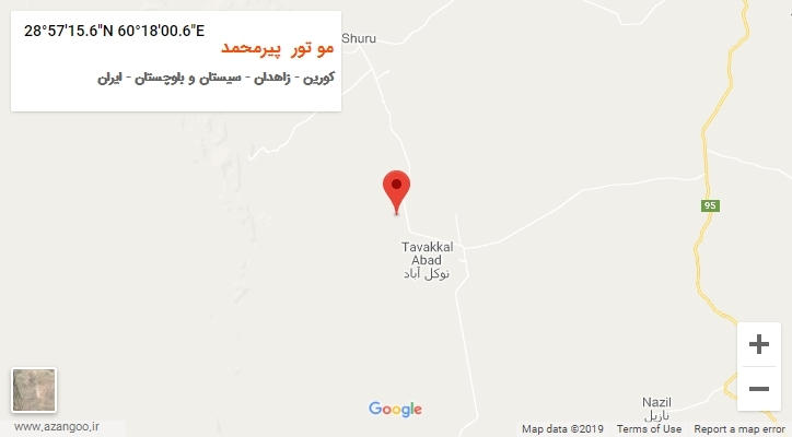 روستای مو تور  پیرمحمد بر روی نقشه