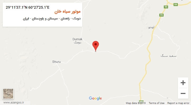روستای موتور سیاه خان بر روی نقشه