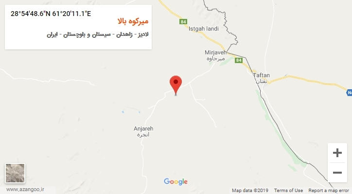 روستای میرکوه بالا بر روی نقشه