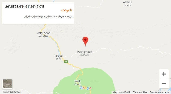 روستای ناعونت بر روی نقشه