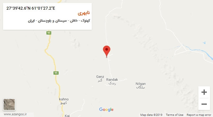 روستای نابهری بر روی نقشه