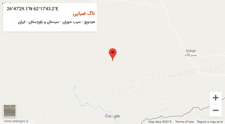 روستای ناگ ضیایی بر روی نقشه