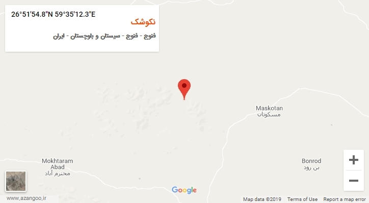روستای نکوشک بر روی نقشه