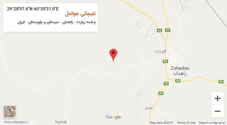 روستای نلیچکی جوانتل بر روی نقشه