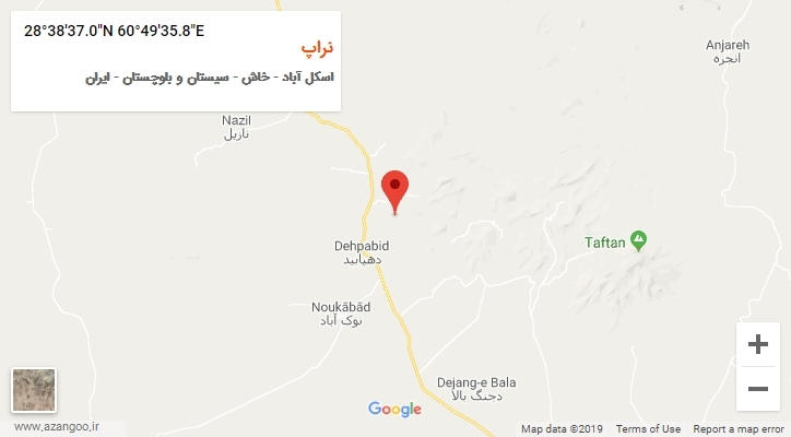 روستای نراپ بر روی نقشه