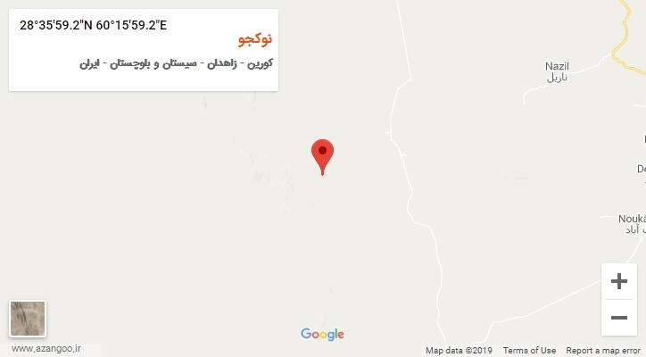 روستای نوکجو بر روی نقشه