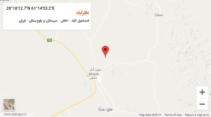 روستای نظرآباد بر روی نقشه