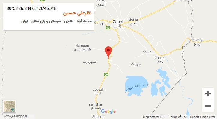 روستای نظرعلی حسین بر روی نقشه