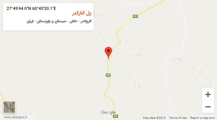 روستای پل کنارکدر بر روی نقشه