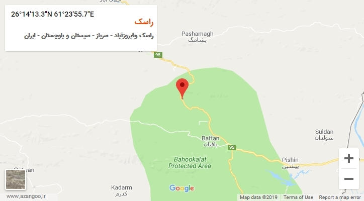 روستای راسک بر روی نقشه