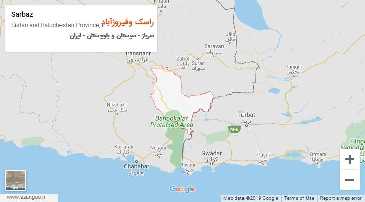 دهستان راسک وفیروزآباد بر روی نقشه