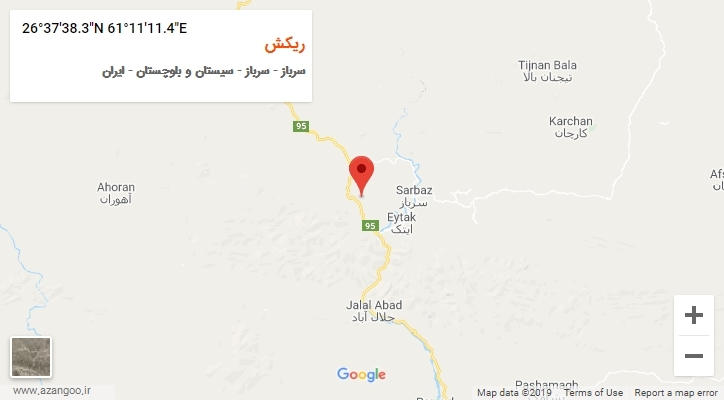 روستای ریکش بر روی نقشه