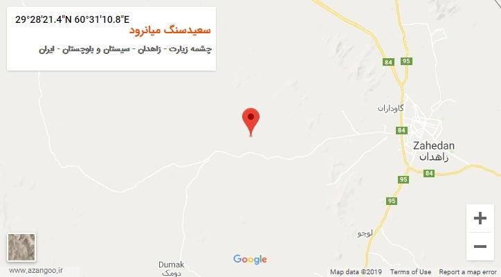 روستای سعیدسنگ میانرود بر روی نقشه