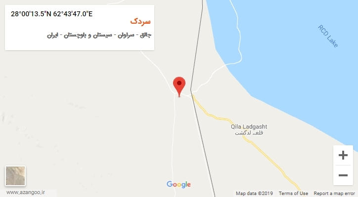 روستای سردک بر روی نقشه