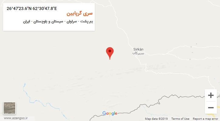 روستای سری گرپایین بر روی نقشه