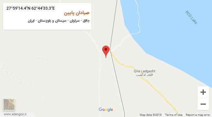 روستای صیادان پایین بر روی نقشه