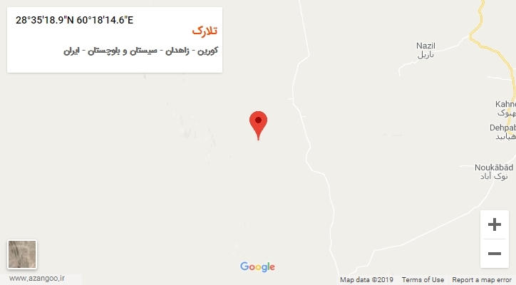 روستای تلارک بر روی نقشه