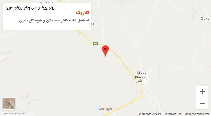 روستای تلاروک بر روی نقشه