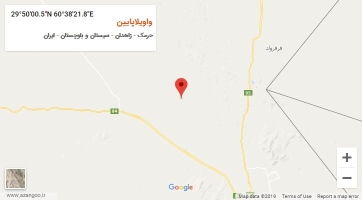 روستای واویلاپایین بر روی نقشه