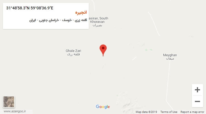 روستای انجیره بر روی نقشه