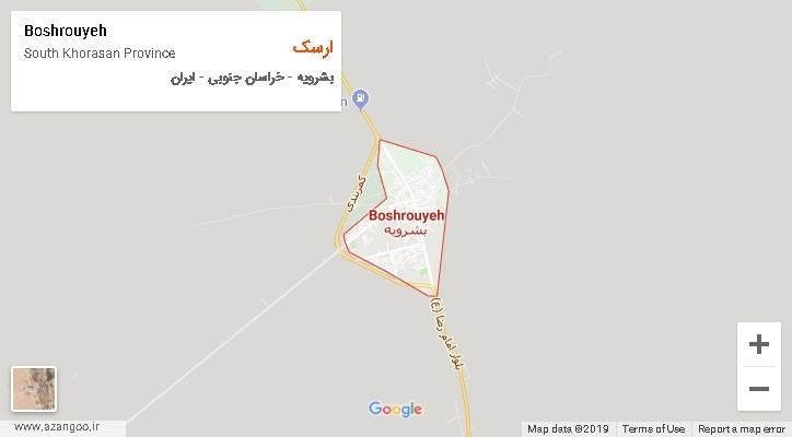 دهستان ارسک بر روی نقشه