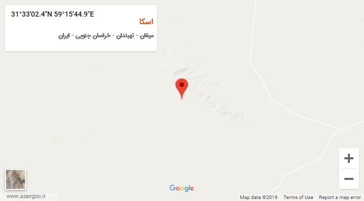 روستای اسکا بر روی نقشه